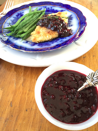Lemony Wild Blueberry Sauce via LizsHealthyTable.com