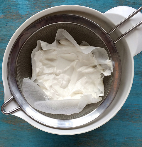 Cream Cheese via LizsHealthyTable.com Wild Blueberry Oat Cake with Greek Yogurt Frosting via LizsHealthyTable.com