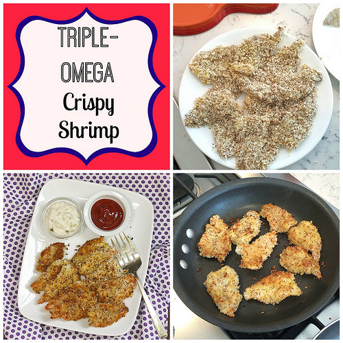 Triple-Omega Crispy Shrimp via LizsHealthyTable.com