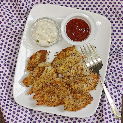 Triple-Omega Crispy Shrimp via LizsHealthyTable.com