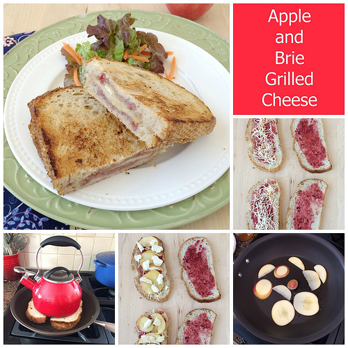 Apple and Brie Grilled Cheese via LizsHealthyTable.com