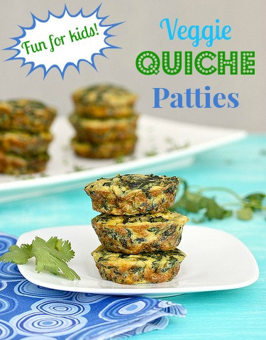 Veggie Quiche Patties via LizsHealthyTable.com Veggie Quiche Patties via LizsHealthyTable.com