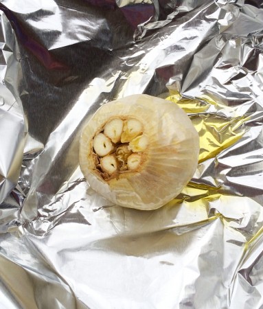 Roasting garlic via Lizshealthytable.com