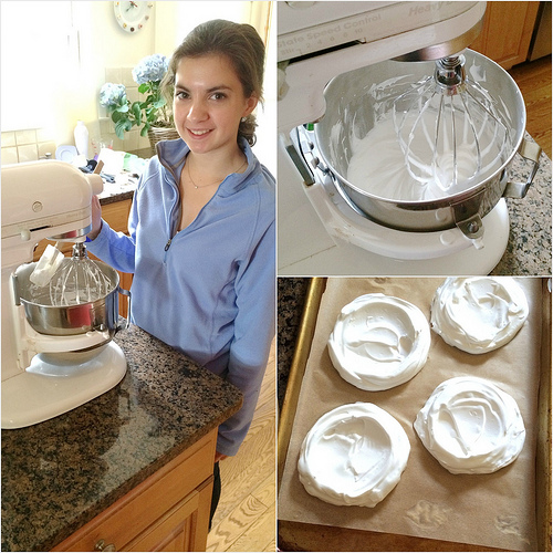 Making Pavlovas via Lizshealthytable.com Making Pavlovas via Lizshealthytable.com