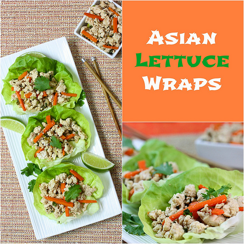 Asian Lettuce Wraps via LizsHealthyTable.com