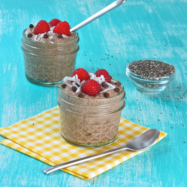 Chocolate Chia Pudding via LizsHealthyTable.com