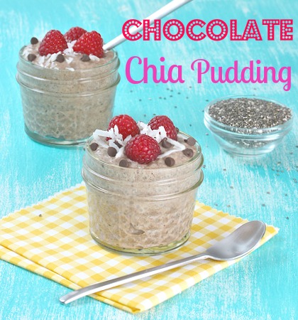 Chocolate Chia Pudding via LizsHealthyTable.com