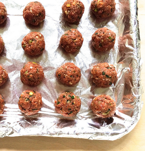 Cha Cha Cha Chia Meatballs via LizsHealthyTable.com