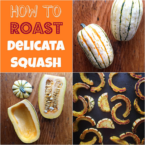 Cinnamon Roasted Delicata Squash Slices via LizsHealthyTable.com