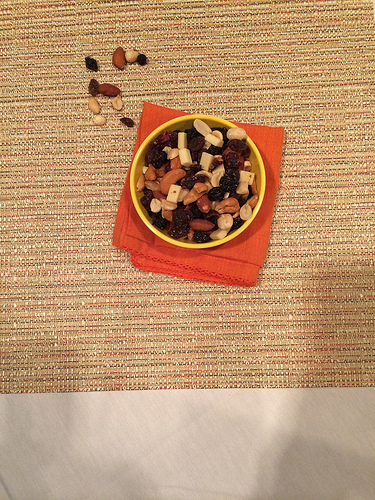 Trail mix image taken in poor lighting. Not edited. via LizsHealthyTable.com Trail mix image taken in poor lighting. Not edited. via LizsHealthyTable.com
