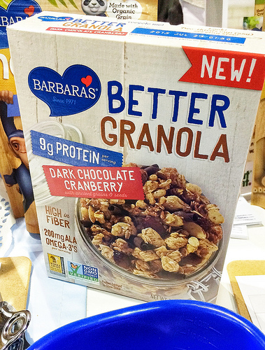 Barbaras Better Granola at FNCE 2014 via LizsHealthyTable.com Barbaras Better Granola at FNCE 2014 via LizsHealthyTable.com