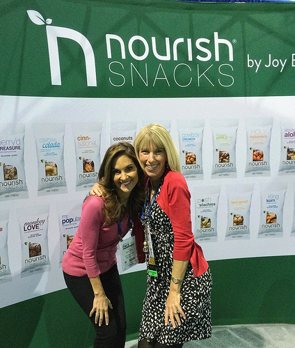 Joy Bauer with Nourish Snacks via LizsHealthyTable.com Joy Bauer with Nourish Snacks via LizsHealthyTable.com