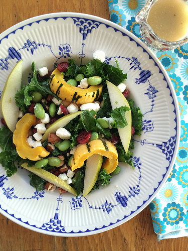Make-Your-Own Kale Salad Bar via LizsHealthyTable.com