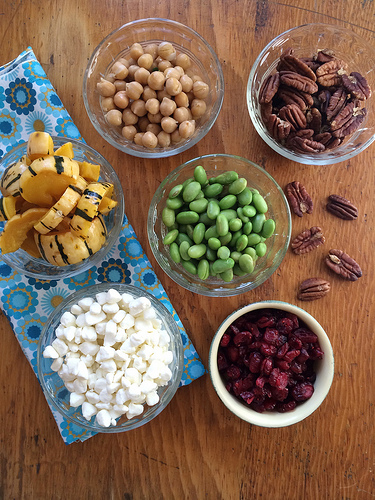 Make-Your-Own Kale Salad Bar via LizsHealthyTable.com