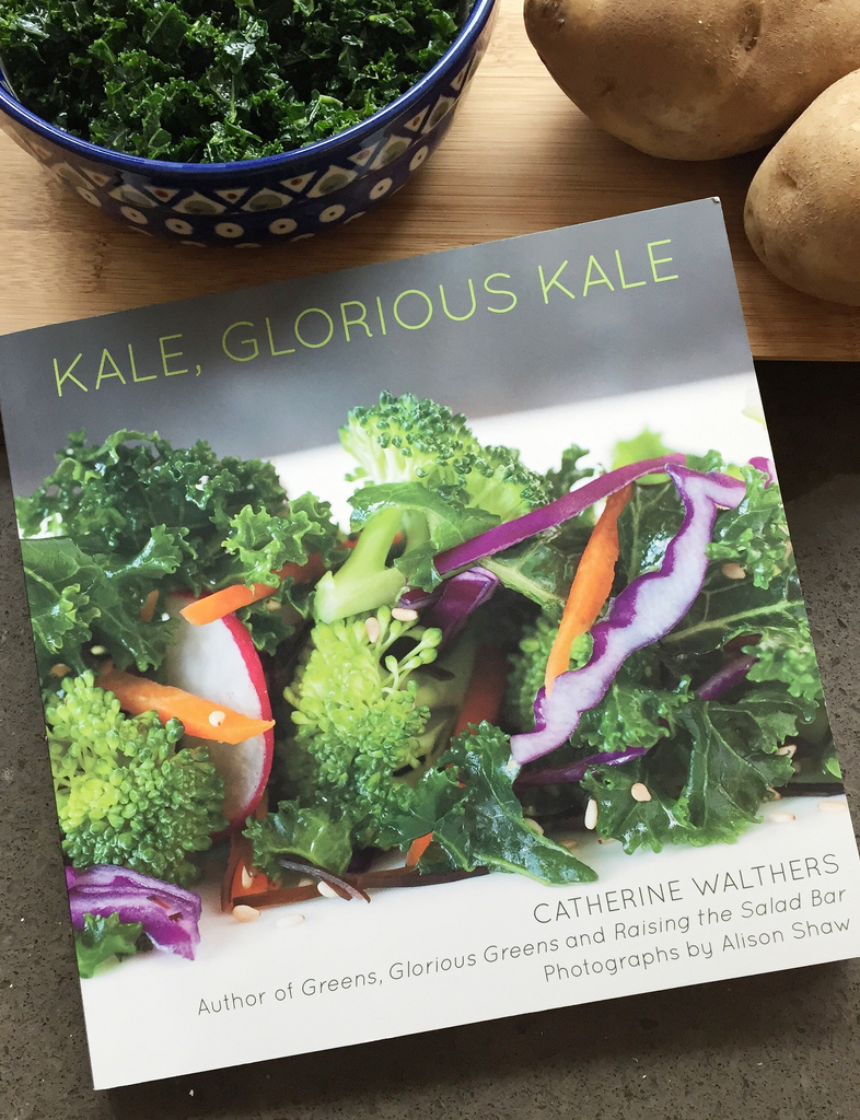 Potato Kale Latkes from Kale, Glorious Kale via LizsHealthyTable.com