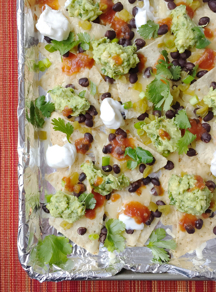 Nachos for Two via LizsHealthyTable.com