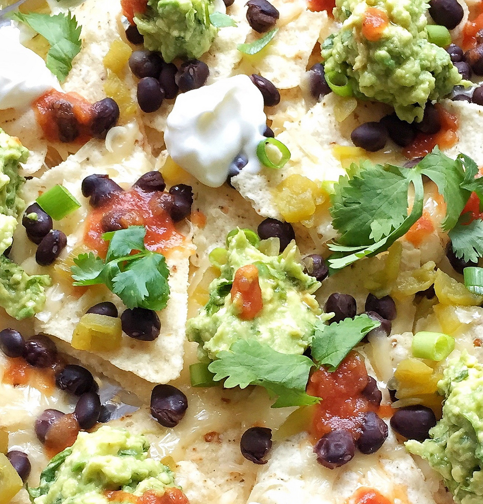 Nachos for Two via LizsHealthyTable.com