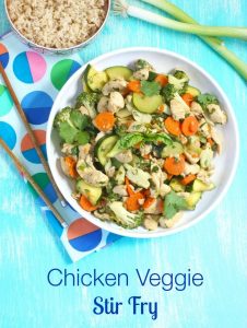 Chicken Veggie Stir Fry via LizsHealthyTable.com