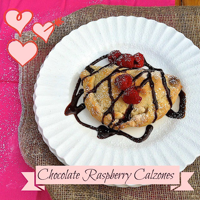 Chocolate Raspberry Calzones via LizsHealthyTable.com