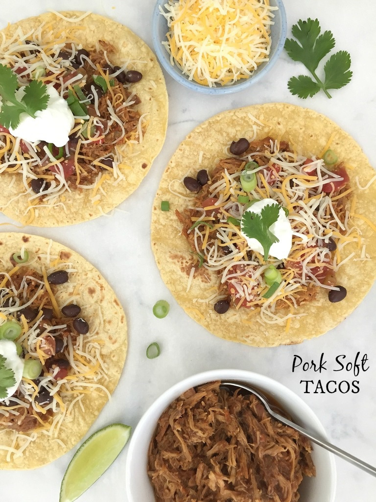 Slow Cooker Pulled Pork via LizsHealthyTable.com