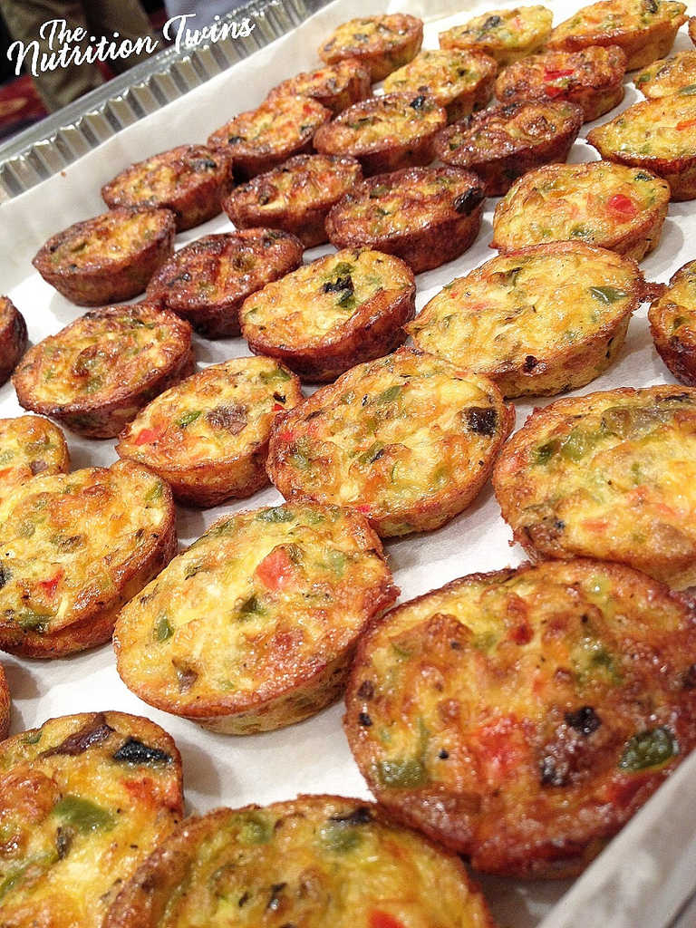 Veggie Frittata Bites via LizsHealthyTable.com