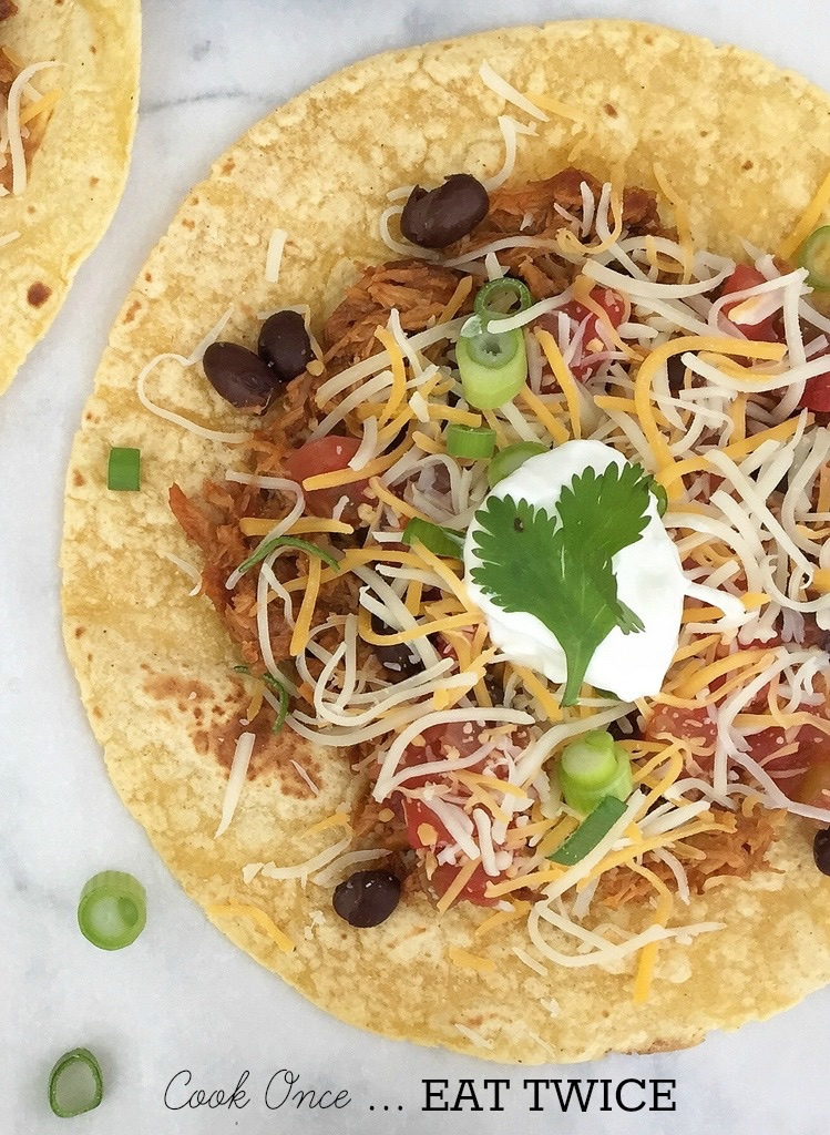 Slow Cooker Pulled Pork via LizsHealthyTable.com