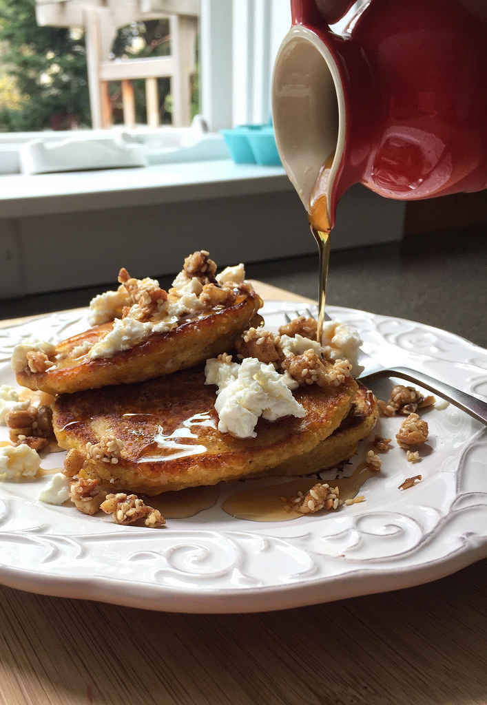 Simply Ancient Grains Pancakes via LizsHealthyTable.com