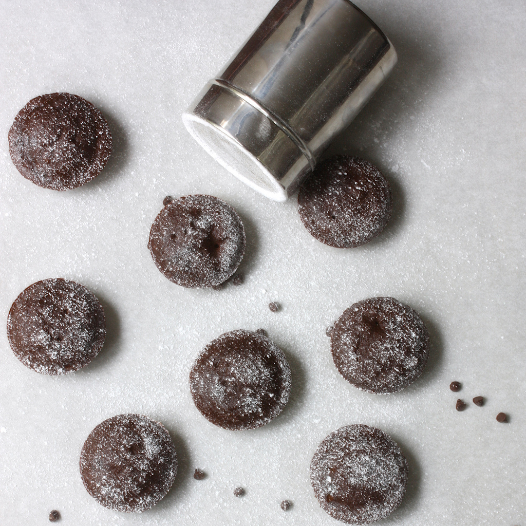 Hummus Brownie Bites via LizsHealthyTable.com