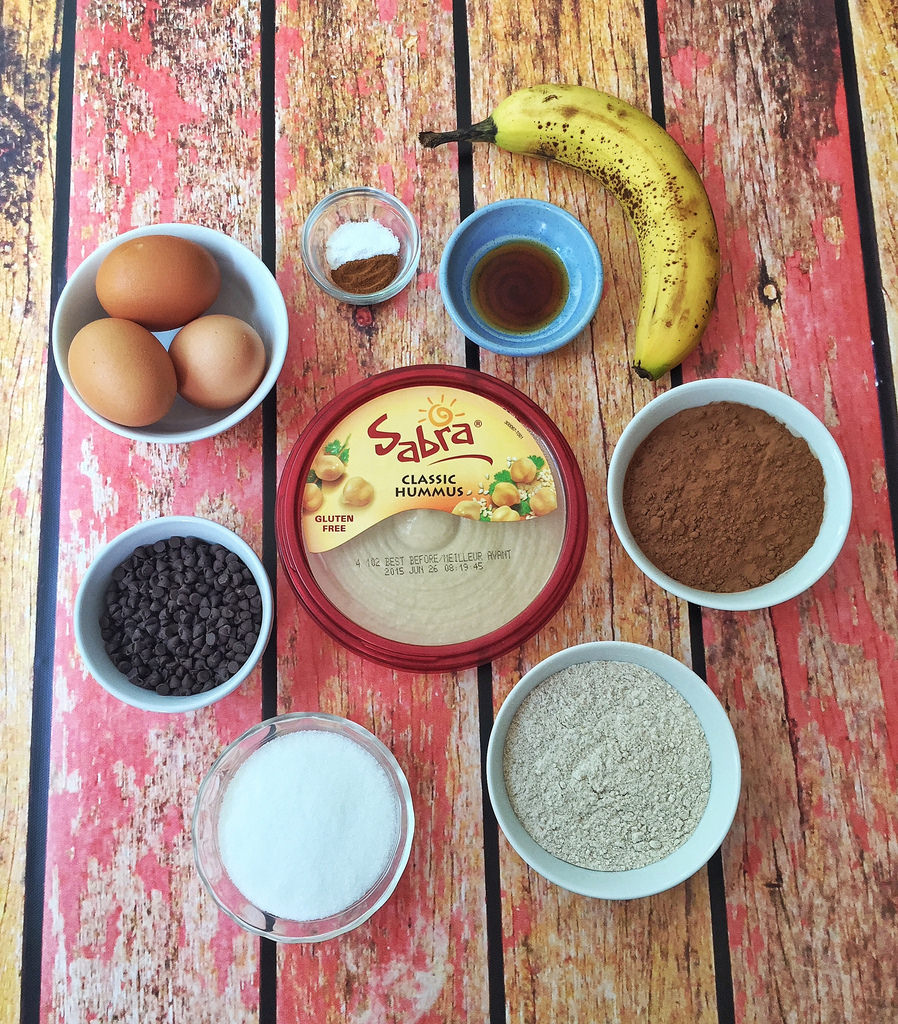 Hummus Brownie Bites via LizsHealthyTable.com