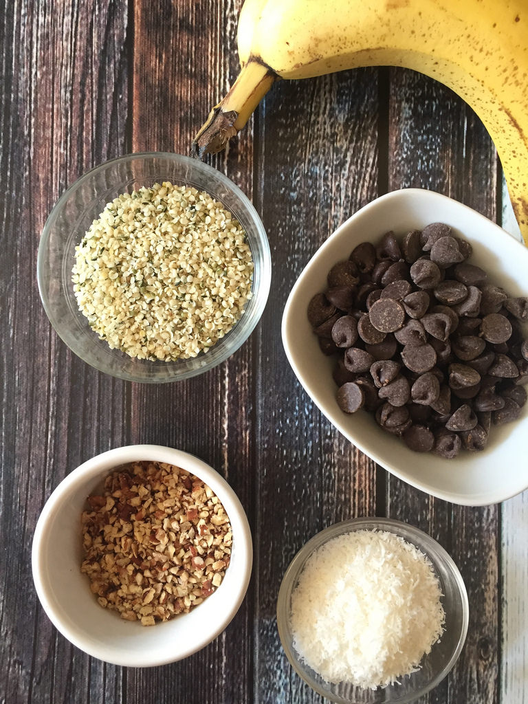 Frozen Chocolate-and-Hemp-Smothered Banana Bites via LizsHealthyTable.com