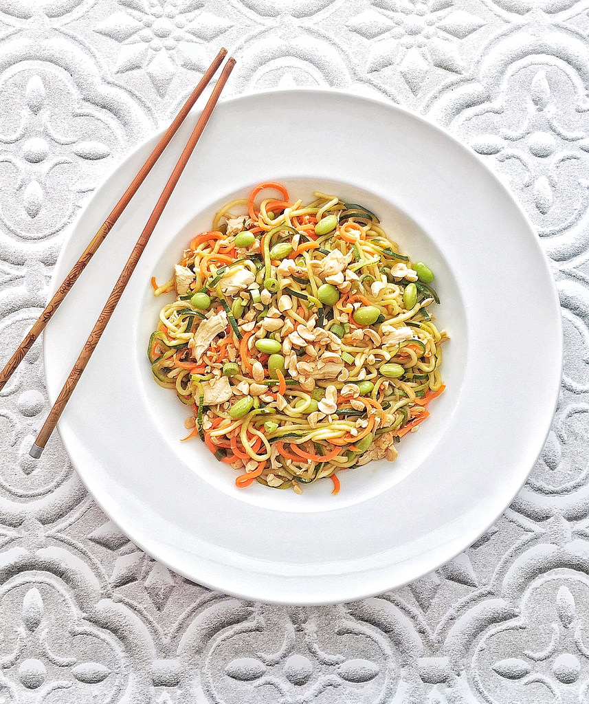 Zoodle and Carrot Lo Mein via LizsHealthyTable.com