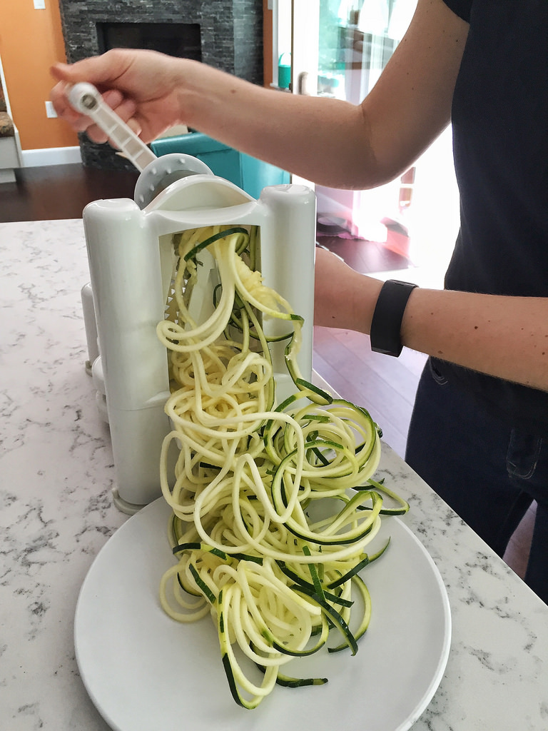 Zoodle and Carrot Lo Mein via LizsHealthyTable.com