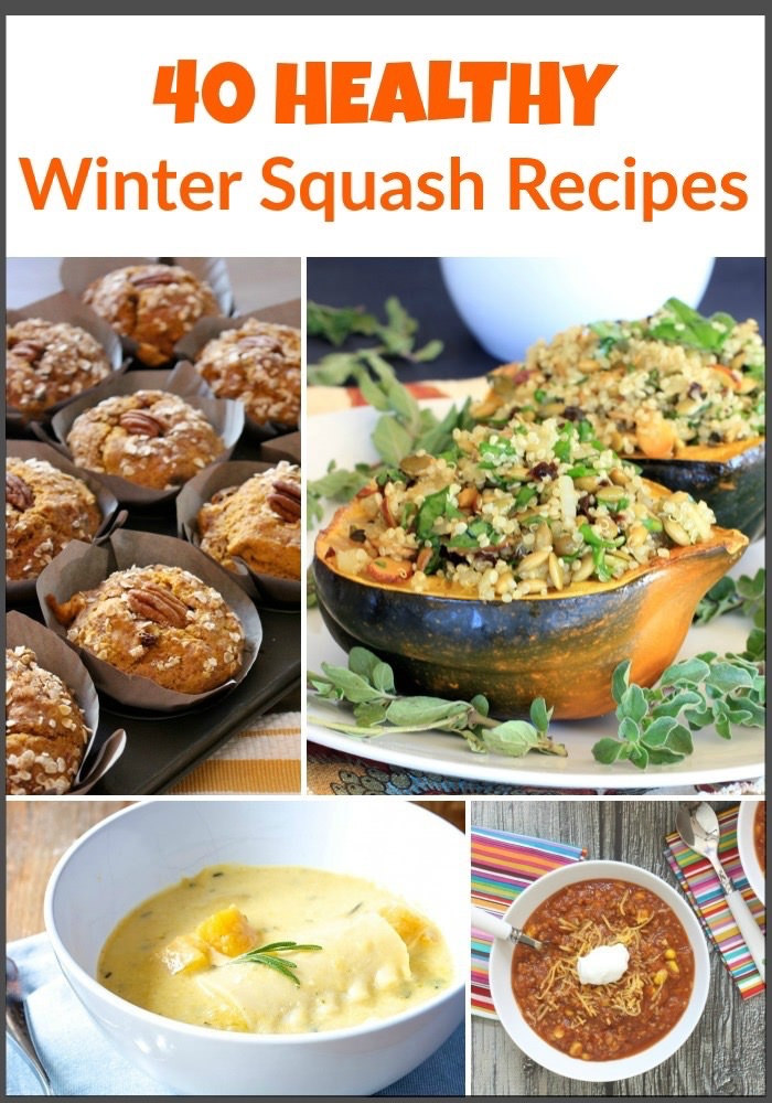 40 Healthy Winter Squash Recipes via LizsHealthyTable.com 40 Healthy Winter Squash Recipes via LizsHealthyTable.com