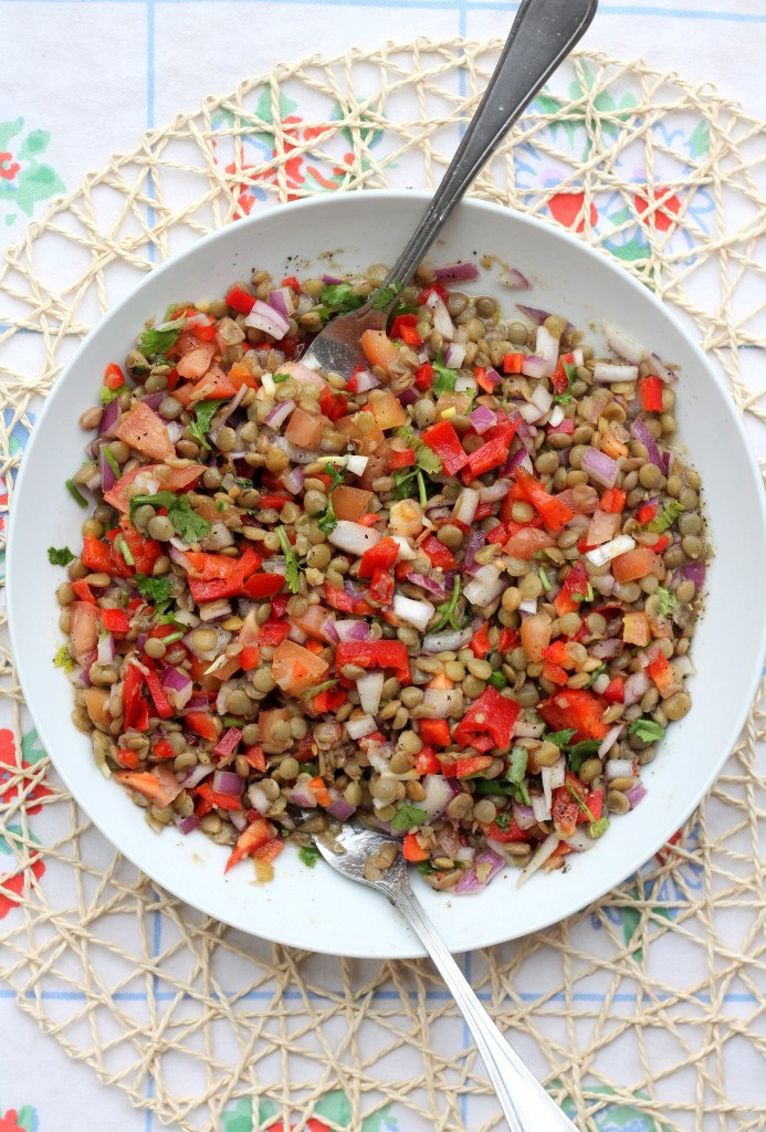Everyday Lentil Salad / Year of Pulses via LizHealthyTable.com