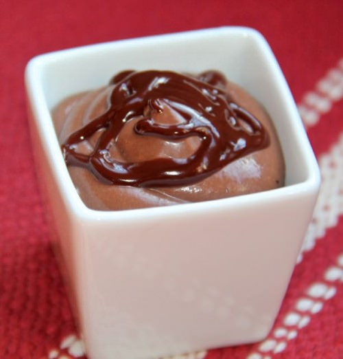 Lentil Chocolate Pudding via LizsHealthyTable.com
