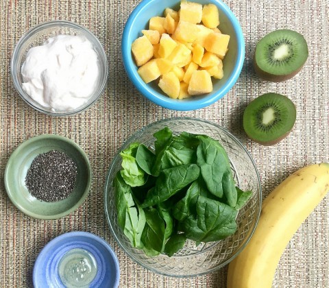 Gorgeous Green Smoothie Bowl via LizsHealthyTable.com