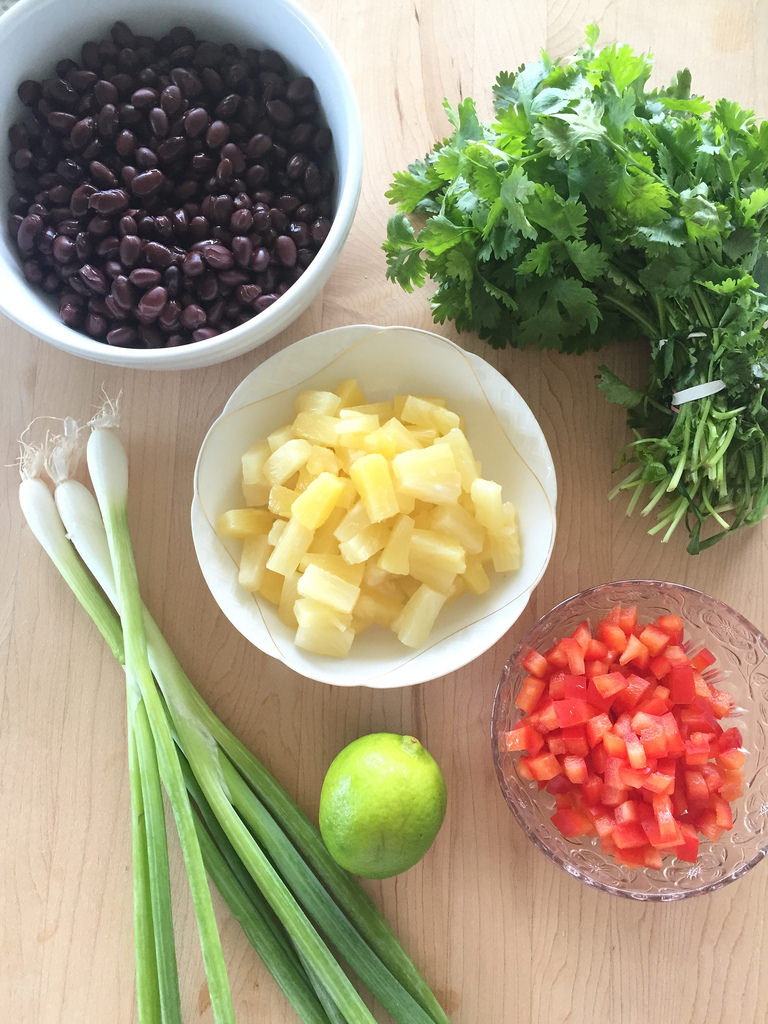 Shrimp Tacos with Black Bean Salsa via LizsHealthyTable.com