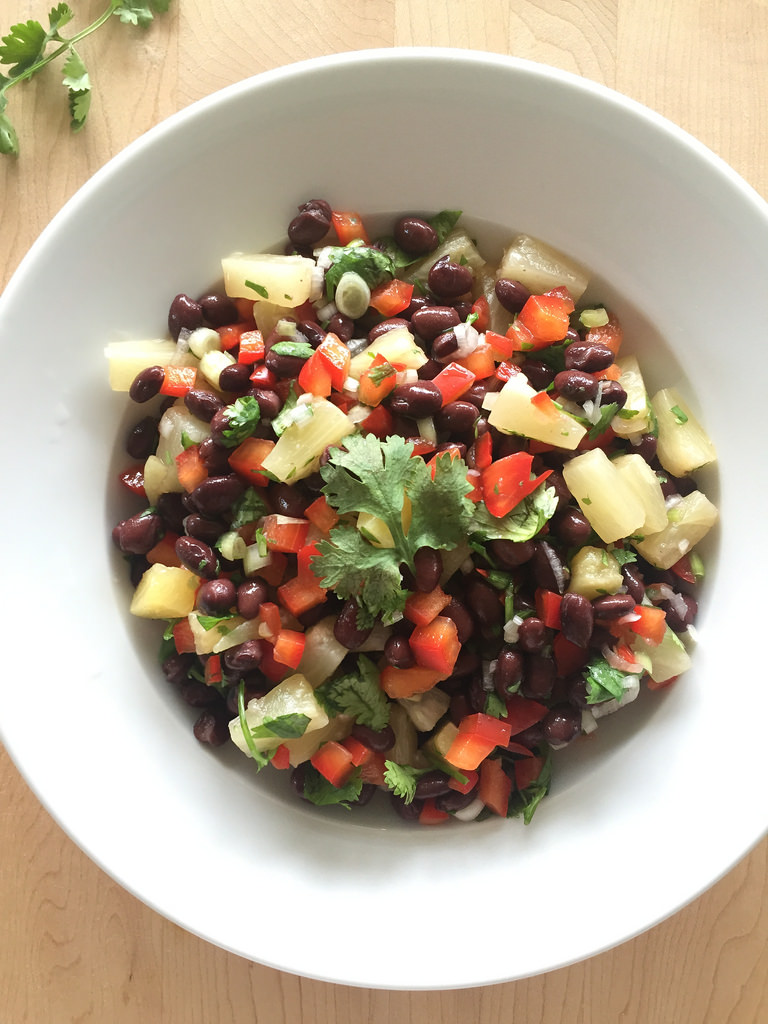 Shrimp Tacos with Black Bean Salsa via LizsHealthyTable.com