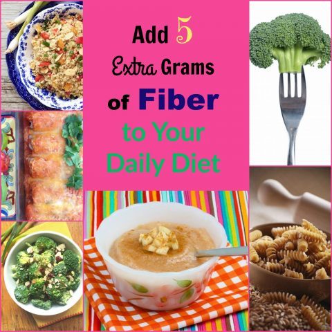 Add 5 extra grams of fiber to your daily diet via LizsHealthyTable.com