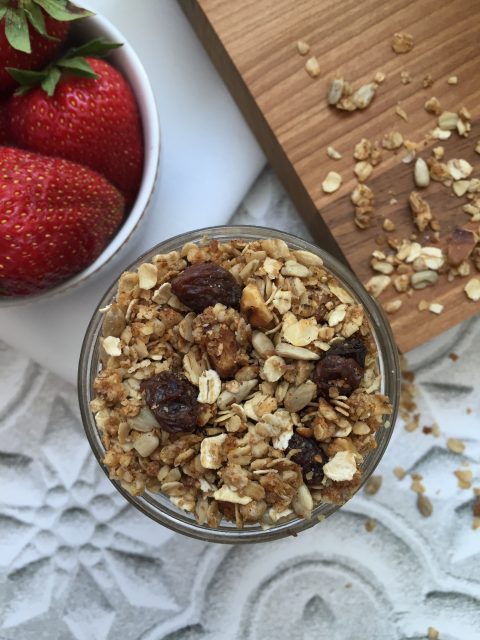Healthy Homemade Granola via LizsHealthyTable.com