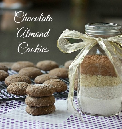 Chocolate Almond Cookies - DIY Mix via LizsHealthyTable.com Chocolate Almond Cookies - DIY Mix via LizsHealthyTable.com