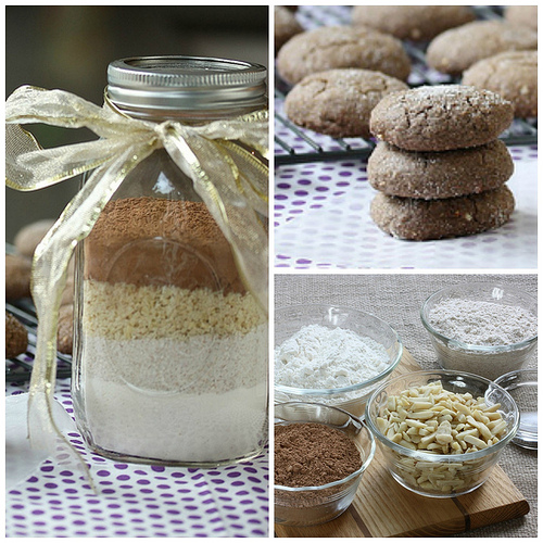Chocolate Almond Cookies - DIY Mix via LizsHealthyTable.com Chocolate Almond Cookies - DIY Mix via LizsHealthyTable.com