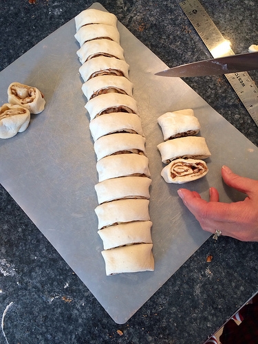 Peachy Pecan Cinnamon Buns via LizsHealthyTable.com