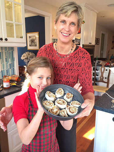 Peachy Pecan Cinnamon Buns via LizsHealthyTable.com