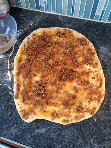 Peachy Pecan Cinnamon Buns via LizsHealthyTable.com