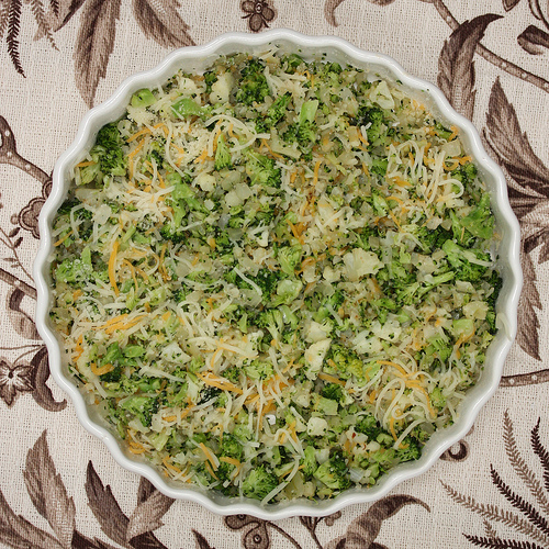 Impossibly Easy Vegetable Pie - a Bisquick Makeover via LizsHealthyTable.com