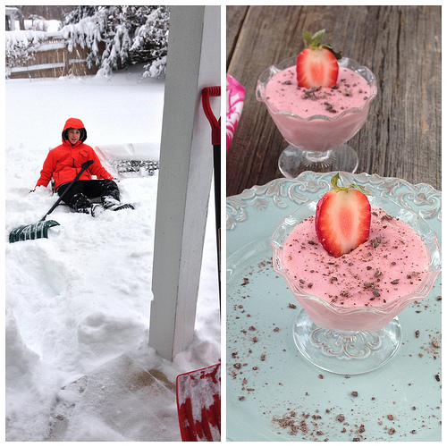 Super Strawberry Pudding via LizsHealthyTable.com