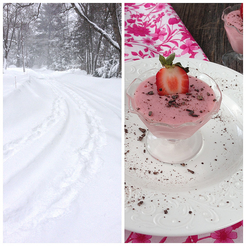 Super Strawberry Pudding via LizsHealthyTable.com