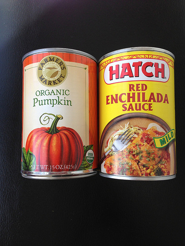 Canned Pumpkin and Enchilada Sauce vs LizshealthyTable.com Canned Pumpkin and Enchilada Sauce vs LizshealthyTable.com