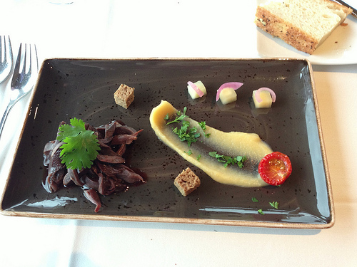 Hotel Ranga Restaurant, Puffin appetizer Lizshealthytable.com